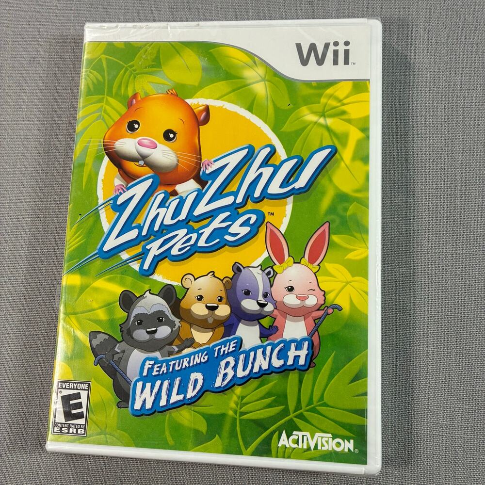 Factory Sealed Zhu Zhu Pets Featuring The Wild Bunch Nintendo Wii Game New